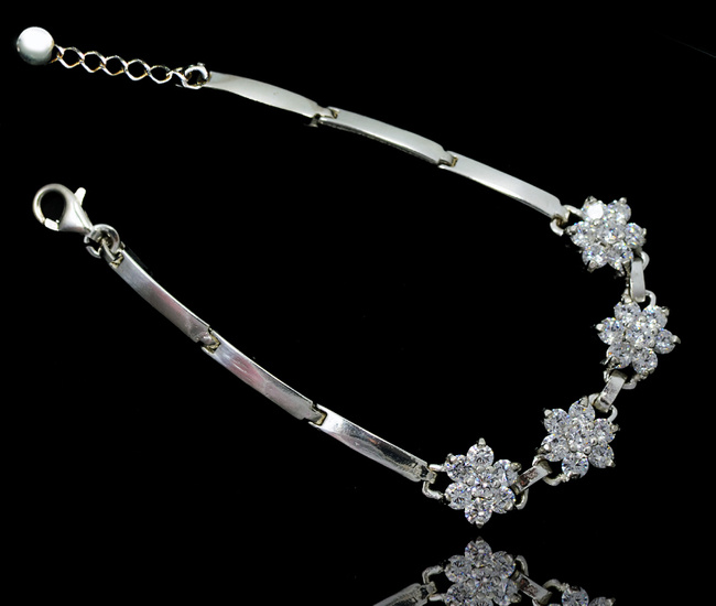 480/389 bransoletka srebrna 925  elegancka