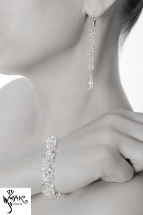 568 biżuteria ślubna bransoletka crystal