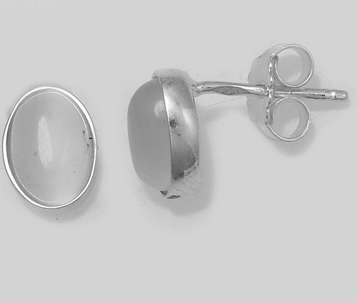 480/396 kolczyki srebrne owalne malachit zielony