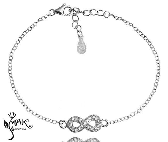 BR481/41  BRANSOLETKA  nieskończoność infinity