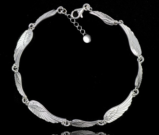 480/417 komplet srebrny 925 skrzydła anioła