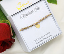 Upominek na Walentynki, bransoletka z serduszkiem, zestaw z dedykacją 1897/4