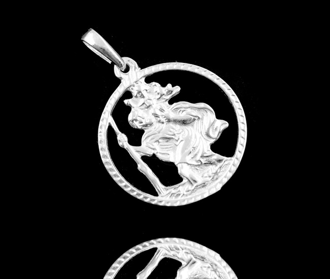 480/114 medalik ze Świętym Krzysztofem duży