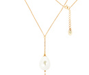 1452 naszyjnik srebrny 925 pozłacany perła