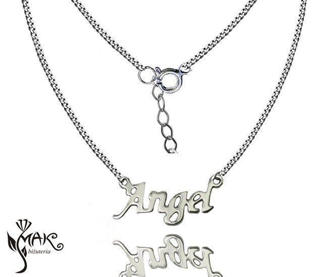 NK705 NASZYJNIK  Angel 100% SREBRO 925