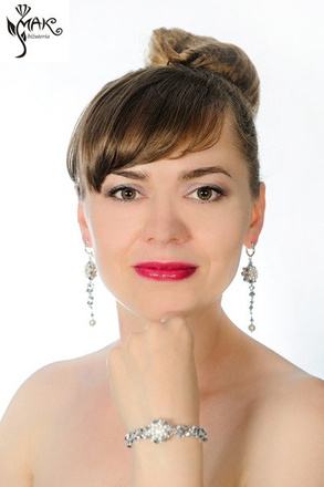 BR533 BRANOLETKA Swarovski ŚLUB srebro 925