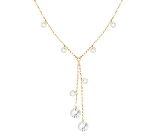 1388 komplet srebrny 925 pozłacany z kryształkami