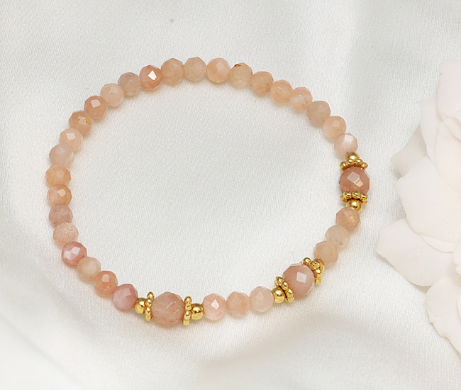 bransoletka z kamieniem słonecznym pozłacana 1842