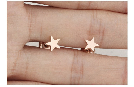 KOL 599/740 KOLCZYKI ze stali gwiazdki