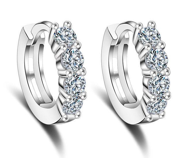 Kol 599/1062 KOLCZYKI z cyrkoniami crystal