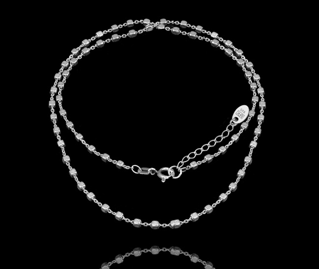 1582/5 Łańcuszek srebrny p. 925 ankier kostka