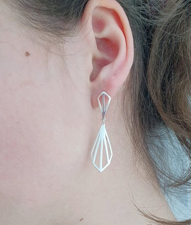 480/354 kolczyki ażurowe srebrne diamenty ażurowe