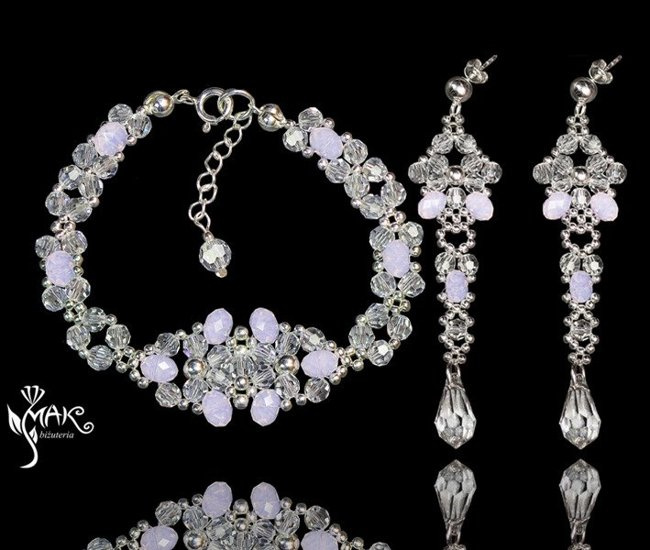 628 biżuteria ślubna komplet