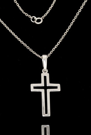 480/97 wisorek srebrny 925 krzyż