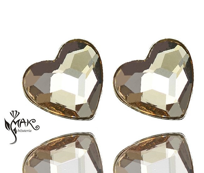 KOL552 KOLCZYKI SWAROVSKI SZTYFT 10 MM light silk