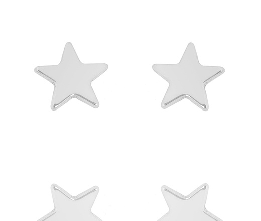 1384/1 Kolczyki srebrne 925 gwiazdki