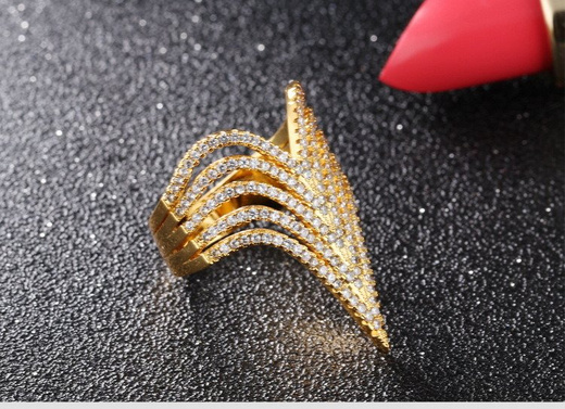 p599/703 PIERŚCIONEK obrączka POTRÓJNA