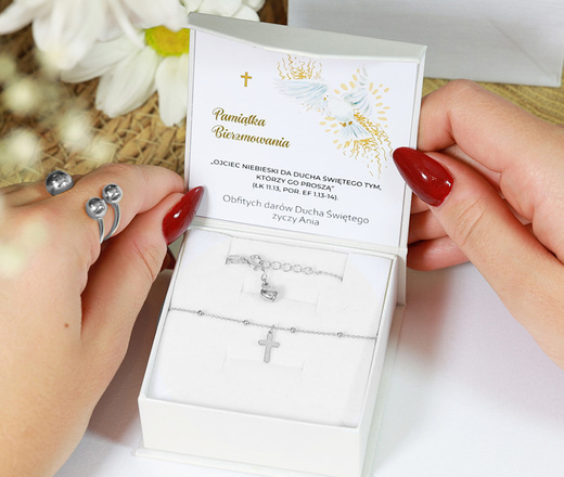 1720 bransoletka różaniec srebro 925