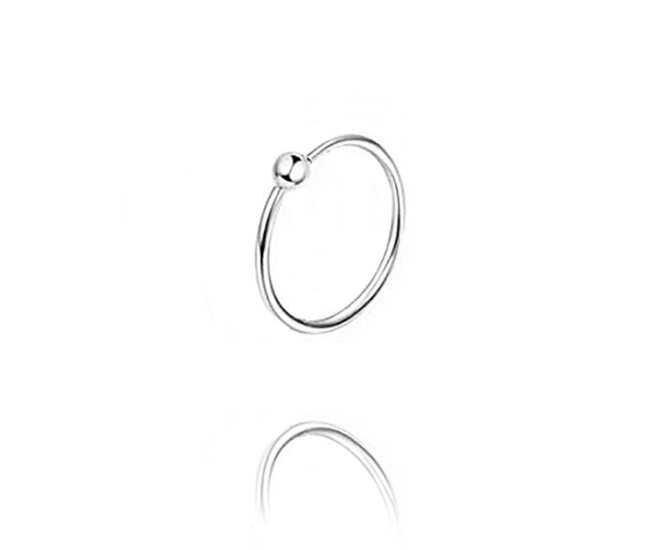 1478 kolczyk do piercingu 8 mm rozginane kółeczko stal