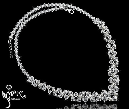 287 crystal kolczyki ślubne