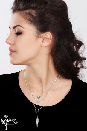 NK705 NASZYJNIK Family 100% SREBRO 925