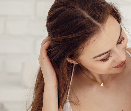 1488 naszyjnik ze złotym serduszkiem dla Mamy lub Babci stal szlachetna