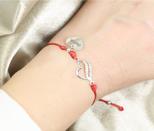 1472 bransoletka grawerowana s. 925 serce Love