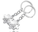BK1092 brelok do kluczy dla zakochanych puzzle z grawerem