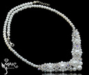 NK431 NASZYJNIK PEREŁKI, KRYSZTAŁY - ŚLUB