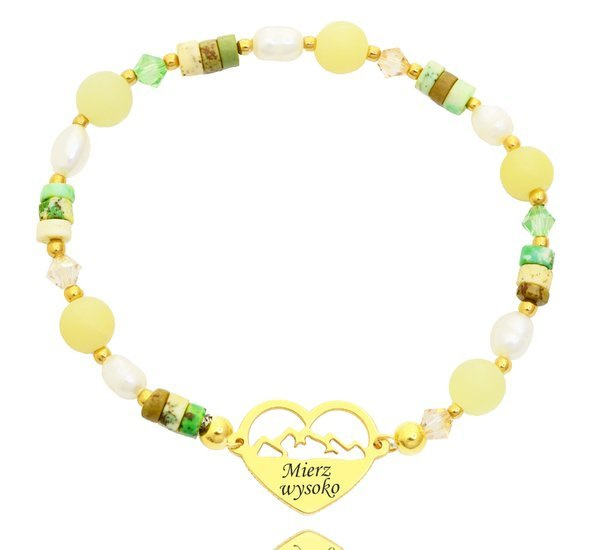 1279 bransoletka z grawerem srebrna 925 pozłacana góry