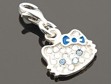CHARMS HELO KITTY CYRKONIE / NIEBIESKI (1305619500)