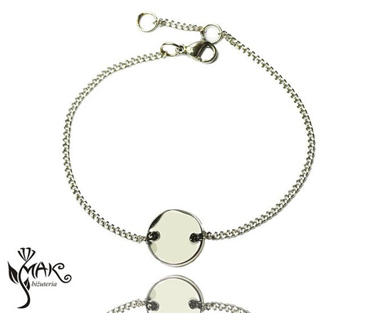 NK726 NASZYJNIK z GRAWEREM LASEROWYM kółeczko