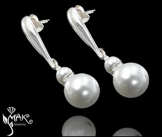 NK 258 NASZYJNIK Z SZKLANYCH PEREŁEK