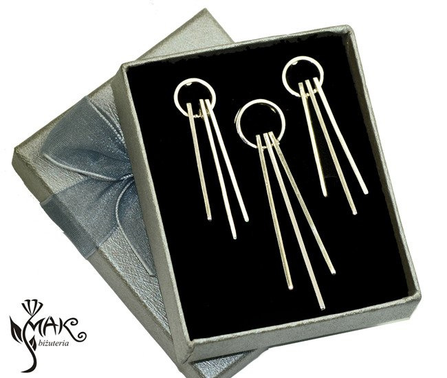 KPL815 biżuteria KOMPLET srebrny + pudełko