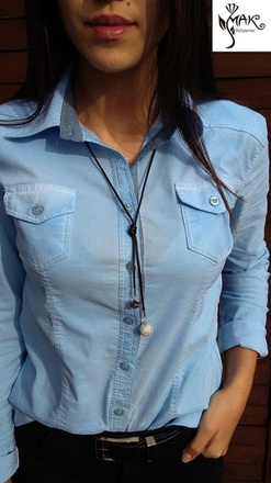 NK739 NASZYJNIK choker srebro 925 czarny sznurek Swarovski Elements