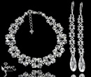568 biżuteria ślubna komplet crystal
