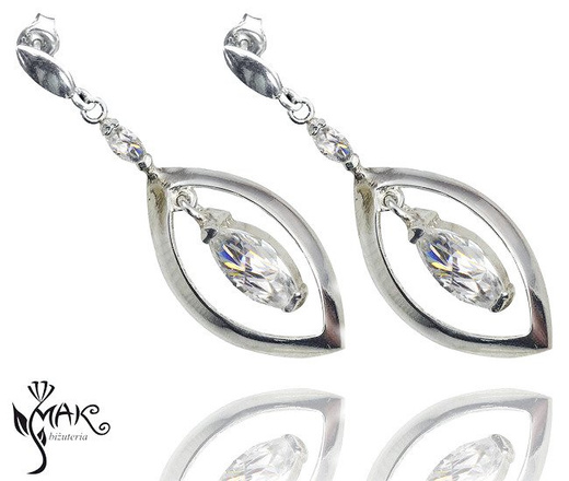 W 480/6 WISIOREK SREBRNY Z CYRKONIĄ