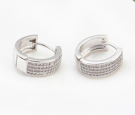 Kol 599/392 KOLCZYKI kółeczka cyrkonie crystal