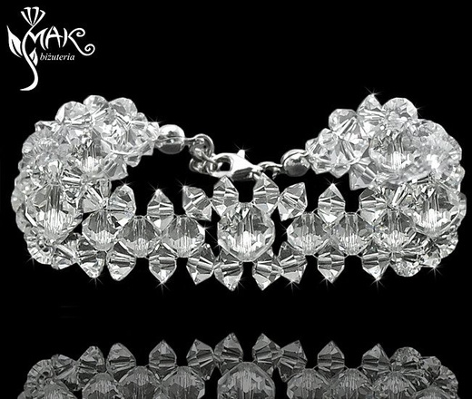 151/crystal kolczyki ślubne