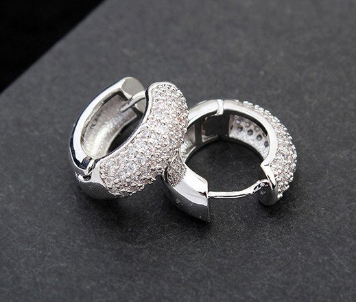 Kol 599/361 KOLCZYKI kółeczka cyrkonie crystal