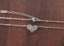 N  599/516 NASZYJNIK STAL SZLACHETNA , celebrytka, serce grawer