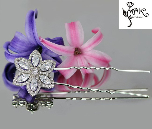 655/24 WSUWKA do włosów ekskluzywna cyrkonie