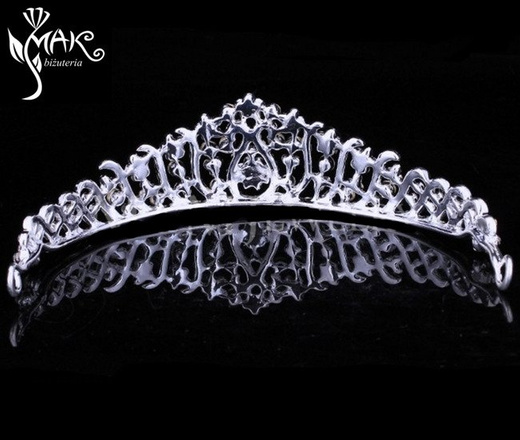 T656/16 OPASKA ŚLUBNA, TIARA, DIADEM