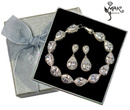 Kpl874 komplet ślubny, biżuteria ślubna z cyrkoniami b599/425  k599/567