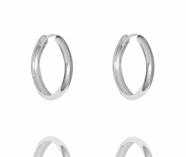 1383/21 kolczyki srebro 925 kółka koła