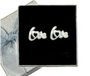 480/267 kolczyki srebrne 925 LOVE