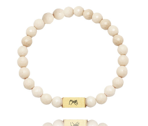 bransoletki dla pary z kamieniami naturalnymi 1750/3 i grawerunkiem 2 szt.