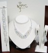 KLP151/crystal ab biżuteria ślubna komplet