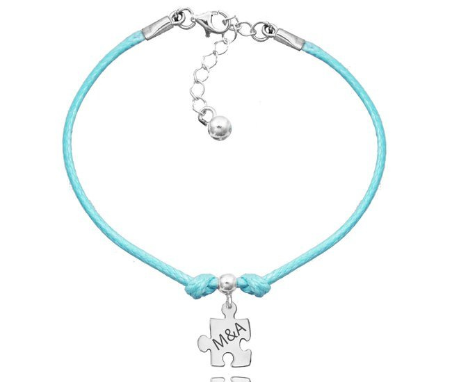 1226 bransoletka personalizowana puzzel na sznurku