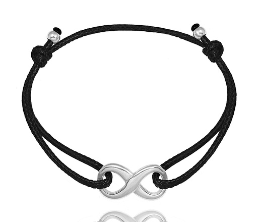 1638/1 bransoletka stal szlachetna dla pary infinity z grawerem